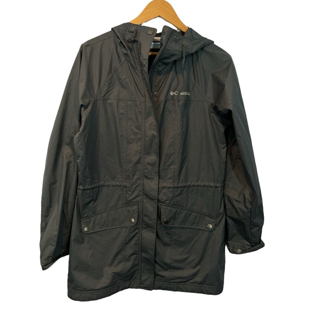 Columbia Women's Lightweight Hooded Coat - Gray - Size Small